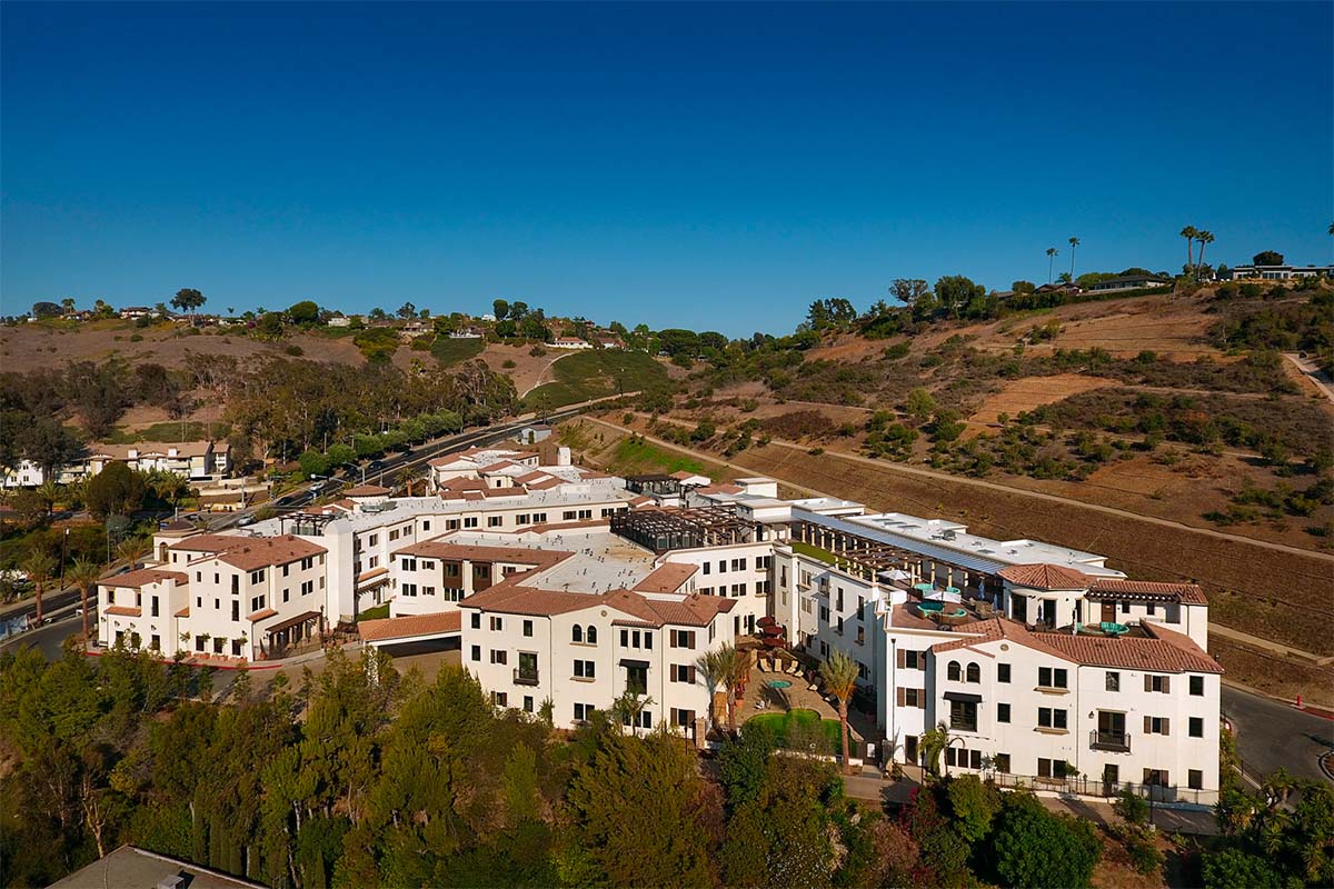Aerial view of Crestavilla in Laguna Niguel